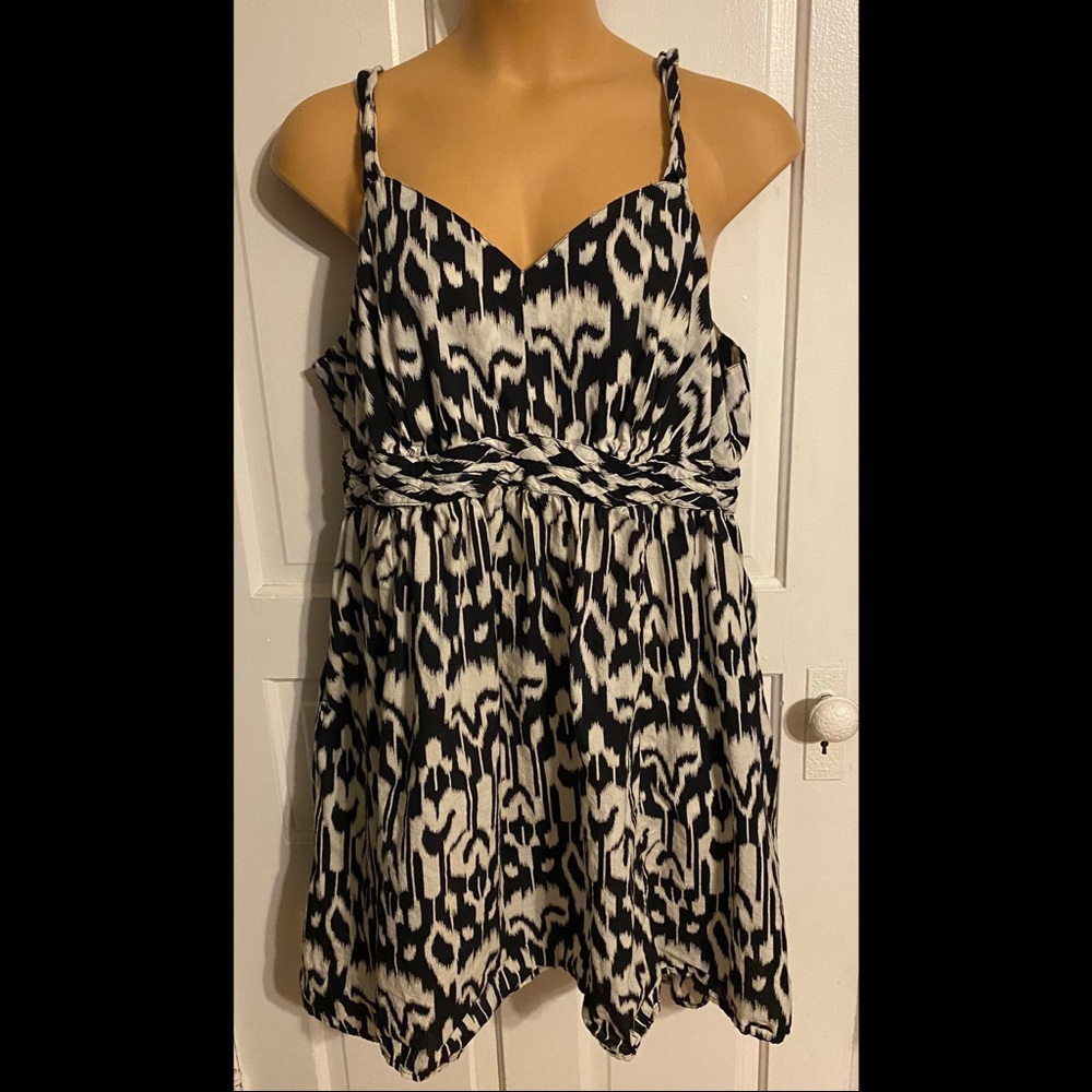 Avenue Black Print Dress